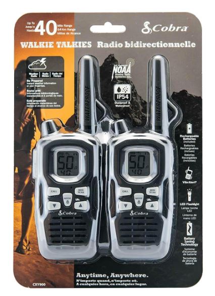 Cobra CXY900 Two-Way Radio Walkie Talkie Set
