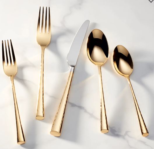Lenox Imperial Caviar Gold, 18/10 Stainless Steel, 5 Piece Place Setting