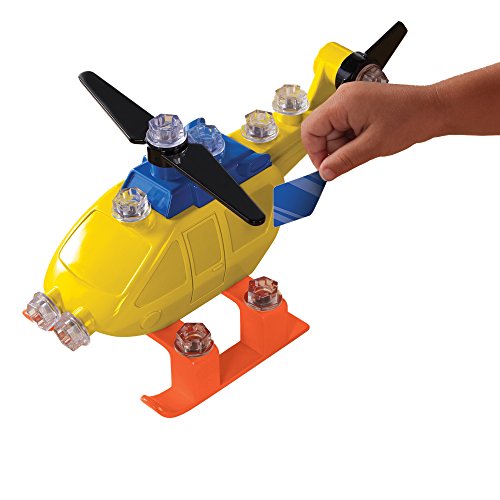 Educational Insights Design & Drill Power Play Vehicles Helicopter, 3 AAA Batteries Required