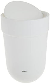 Umbra Touch Collection Waste Can Swing Lid, 1. 6gall, Small 7½ x 10¼ , White