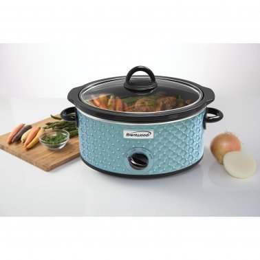 Brentwood 3.5 QT Blue Slow Cooker