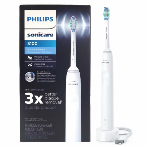 Philips Sonicare 3100 Rechargeable Electric Toothbrush, White