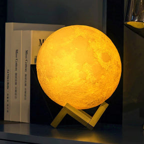Westminster Aurora Lamp, Glowing Design. Includes Lamp, Wooden Base - Earth, Lunar styles