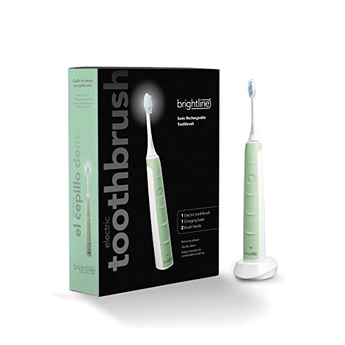 Brightline Rechargeable Sonic Electric Toothbrush - Mint Green