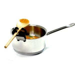 Spoon Pot Clip Handy Kitchen Gadget - Black