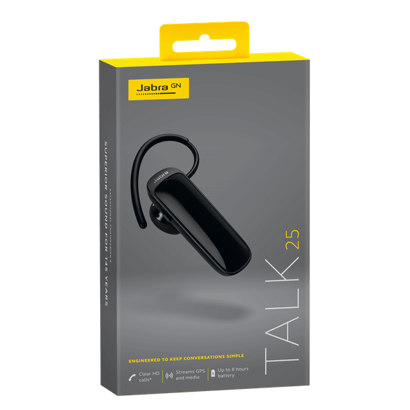 Jabra Talk 25 Bluetooth Headset for High Definition Hands-Free C