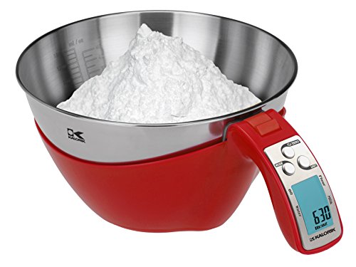 Kalorik  iSense Food Measuring Cup Scale, Red fit up to 6C