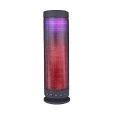 Color Dancing Portable Bluetooth Speaker HZ-9411 with LED Visual Equalizer, 3.5mm Audio Input & microSDHC Card Slot - 9.25" Tall