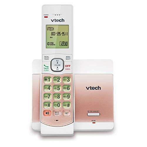 VTech CS5119-17 DECT 6.0 Expandable Cordless Telephone with Caller ID/Call Waiting - Rose Gold (CS5119-13) Wall Mountable