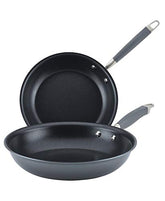 Anolon Hard-Anodized Nonstick 2 Piece Frying Pan Skillet Set, Moonstone - 10.25" and 12.75"