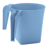 YBM Home Square Plastic Washing Cup, Light Blue