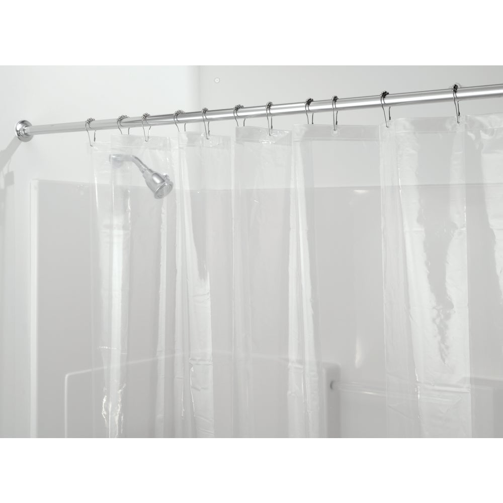 iDesign 72 In. x 72 In. Clear PEVA Shower Curtain Liner
