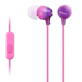 Sony MDR-EX15AP/V Fashionable Earphones Earbuds with Microphone, Violet