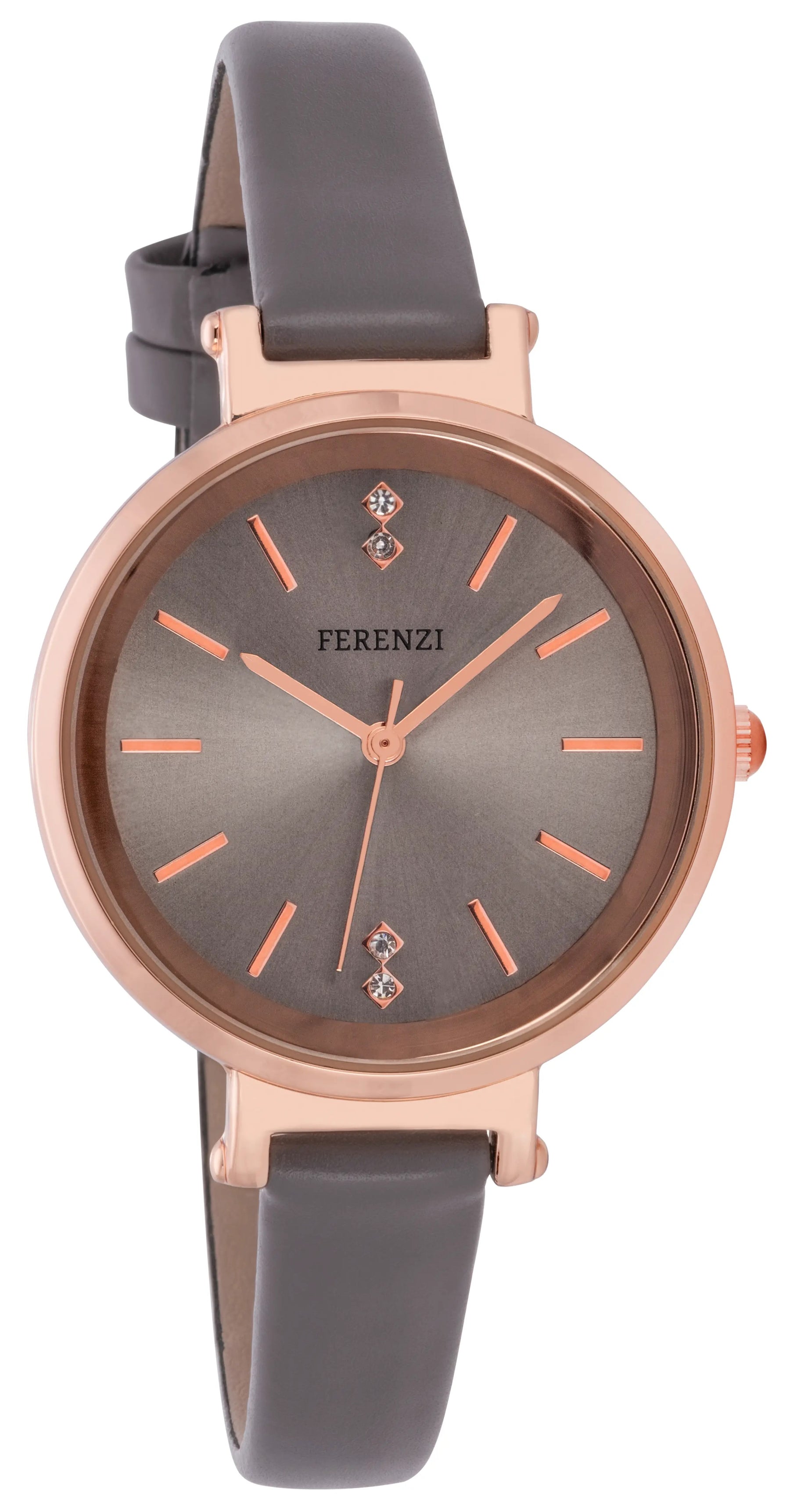 Marciano - Ferenzi Womens Watch, Rose Gold Bevel, Grey Face & Strap, Grey