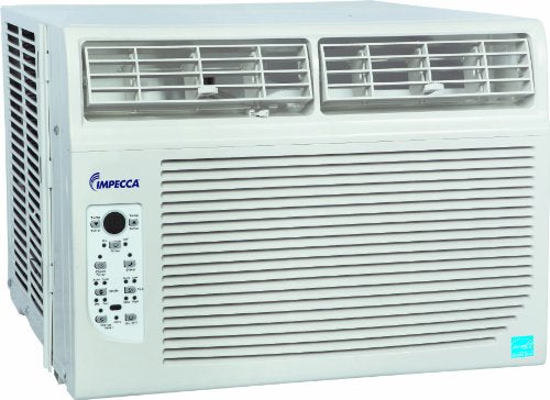 Impecca 8000 8,000 BTU/h Window Air Conditioner with Electronic Controls 10.7 EER it has 3 Cooling Speeds and 3 Fan-Only Speeds, 2 Way Air Direction, 24-Hour Timer, Active Carbon Filter, and Auto Restart Includes a Remote control with PMTS air2015