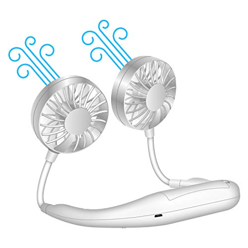 Hands Free Portable Double Side Neck Held Fans