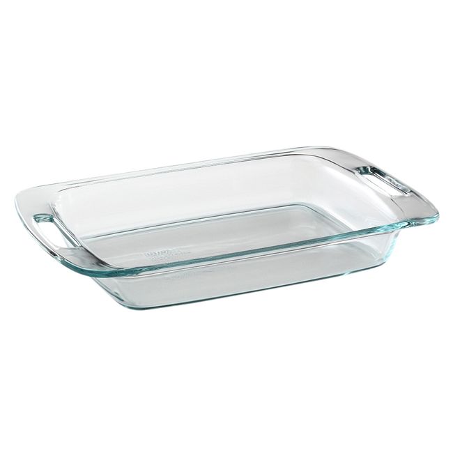 Pyrex Easy Grab 3-Quart Oblong Glass Bakeware Dish