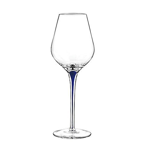 Qualia Tempest 16 Oz Wine Water Goblets  Glasses - Cobalt, Set of 4