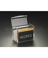 Huang Acrylic Recipe Box For 5x3 Cards
