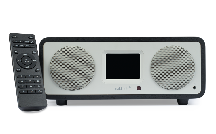 Naki Radio Home, mk200 Kosher Wifi Bluetooth Radio Player w/ Remote Streaming ONLY Pre Approved Jewish Radio Stations (works through Wifi) 4x the Power of the Original Naki , Black