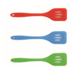 Luciano Gourmet Silicone Slotted Turner 11", Red