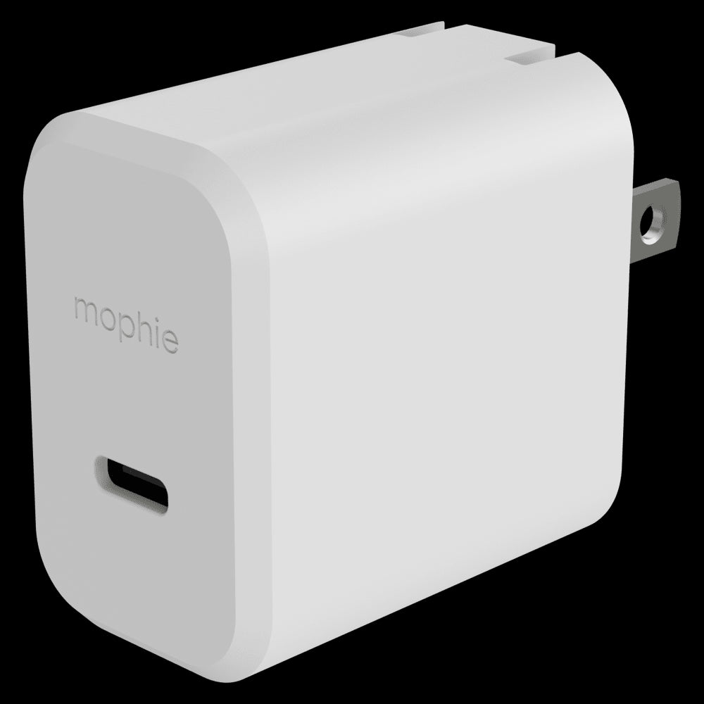 mophie - 30W PD USB Type C GaN Wall Charger - White