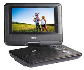 NAXA Electronics NPD-703 7-Inch TFT LCD Swivel Screen Portable DVD Player with SD Slot And USB - Black