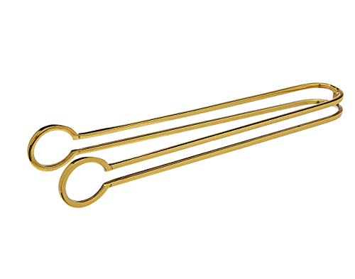 Godinger Stainless Steel Wire Ice Serving Tongs - Gold