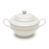 Brilliant Aida Bone China Soup Tureen, Gold Band