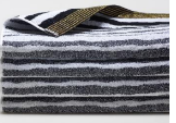 European Art Streamers Black & White Hand Towel