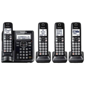 Panasonic KXTGF544B Cordless Telephone,  4 Handset (Expandable up to 6)