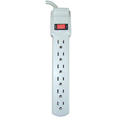Axis 6-Outlet Grounded Surge Protector, 3ft Cord
