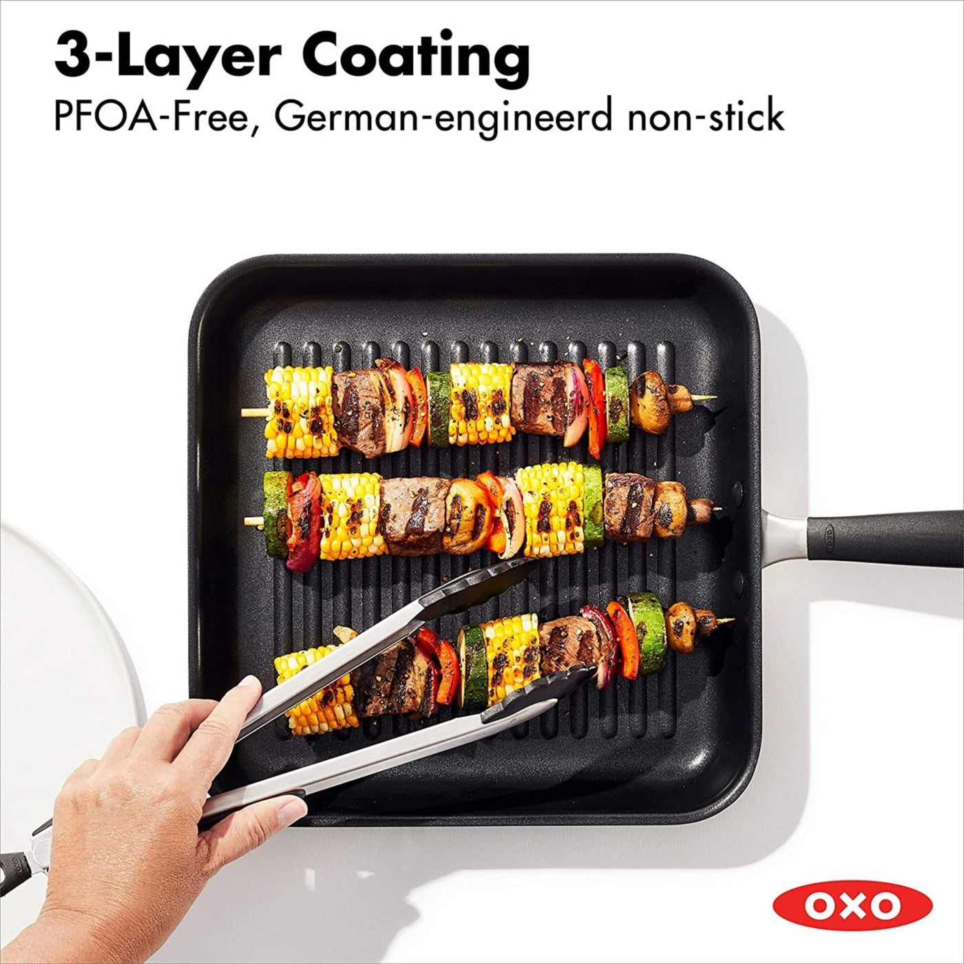 OXO Good Grips Nonstick Black 11" Square Grill Pan