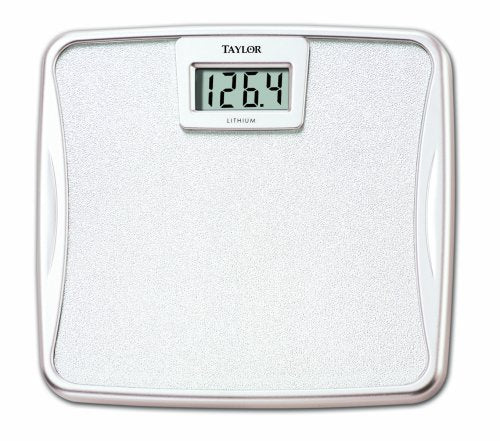 Taylor 7329W LCD Lithium Bathroom Person People Scale white