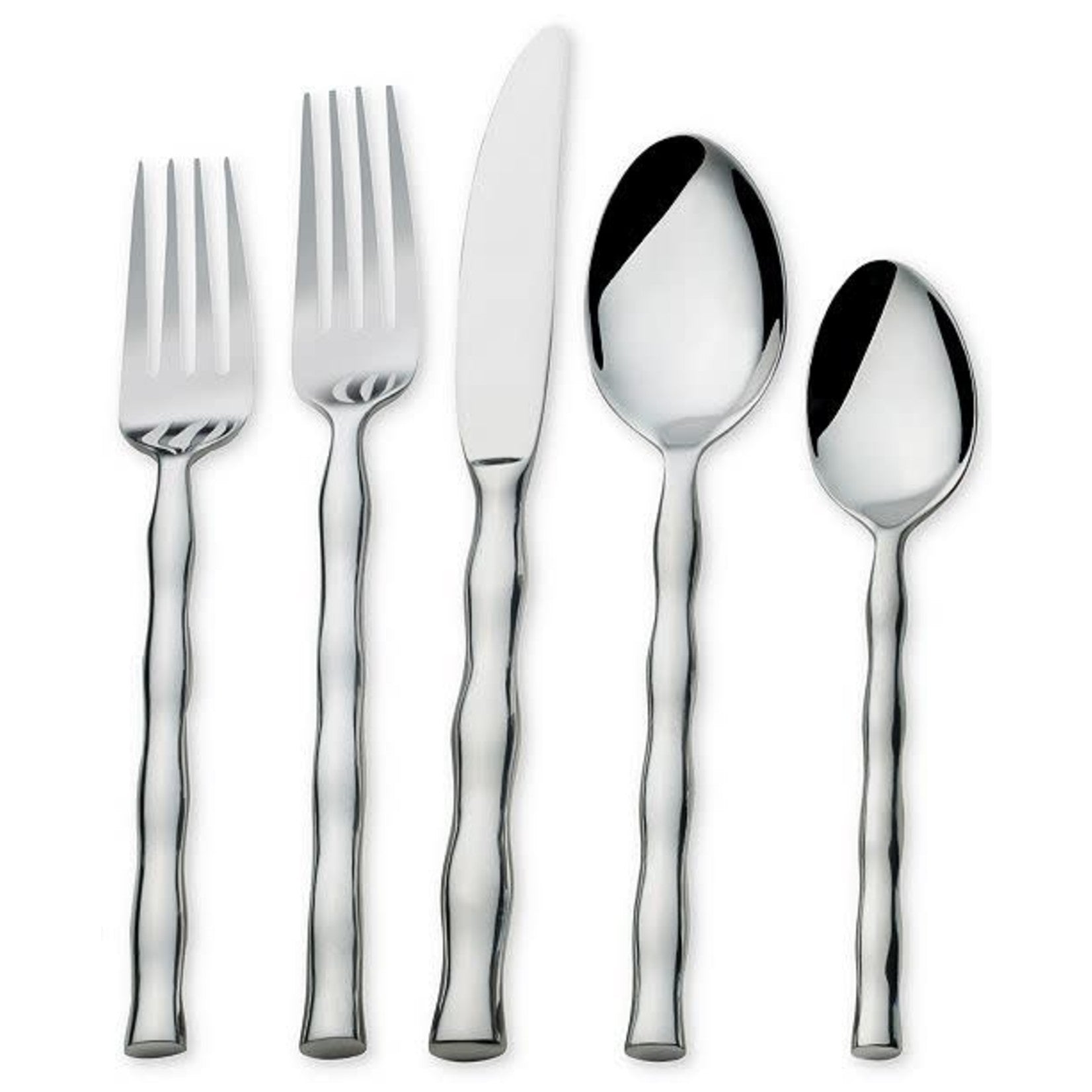 Holister Metropolitan Towle Living Calypso Flatware Forged Stainless Steel 20 Pieces Set, Service for 4 (Flamingo)