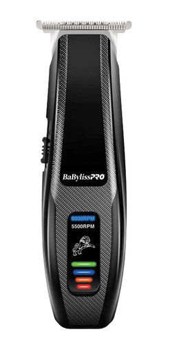 BaBylissPRO FX59 FlashFX Cordless Lithium "T" blade Trimmer - 4 Snap on Guards Included 110 220 Dual Voltage