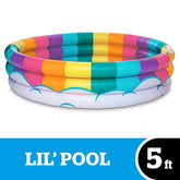 BigMouth Inc Inflatable Rainbow Kiddie Pool