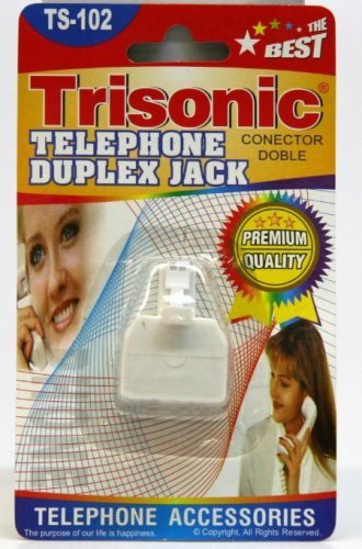 Trisonic TS-102 Duplex Telephone Jack - Splitter