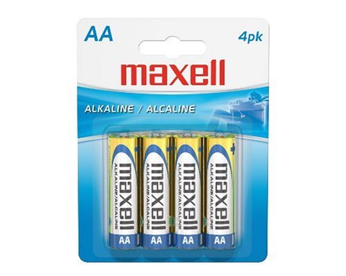 Maxell LR6-4BP AA Batteries, 4 Pack BATTAA4PK