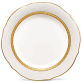 Noritake Charlotta Gold Scalloped 9" Accent Plate