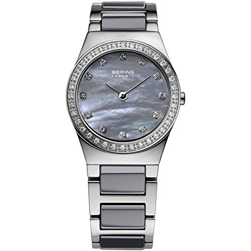 Bering Women's Ceramic Collection Watch, Silver / Grey