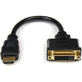 StarTech HDMI Male to DVI Female Adapter Cable - 8-Inch, Black