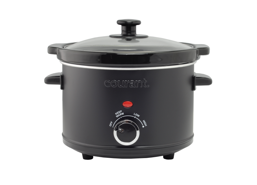Plata Slow Cooker 8 Quart with Flat Glass Top. 5 Temp Settings