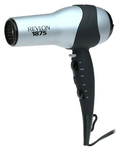Revlon RV473CP 1875W Triple Ceramic Coating Volumizing Turbo Hair Blow Dryer, Matte Chrome HAIRDRY