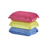 Superio Miracle Microfiber Sponges for Kitchen 3 Pack -Red Yellow Blue