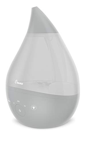Crane 4-in-1 Drop Ultrasonic Cool Mist Humidifier - Grey