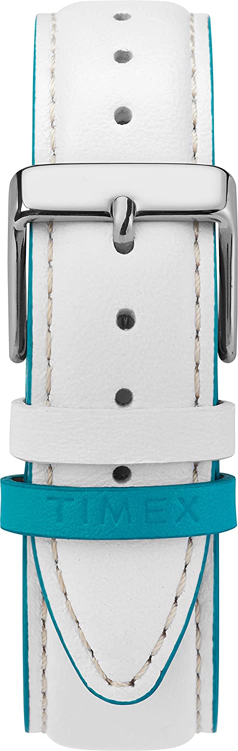 Timex Women's Easy Reader Date Leather Strap 38mm Watch, White