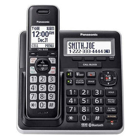 Panasonic - Refurbished 5-Handset Cordless Telephone, With Bluetooth, KX-TG985SK