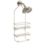 iDesign Shower Caddy Milo, Silver Satin