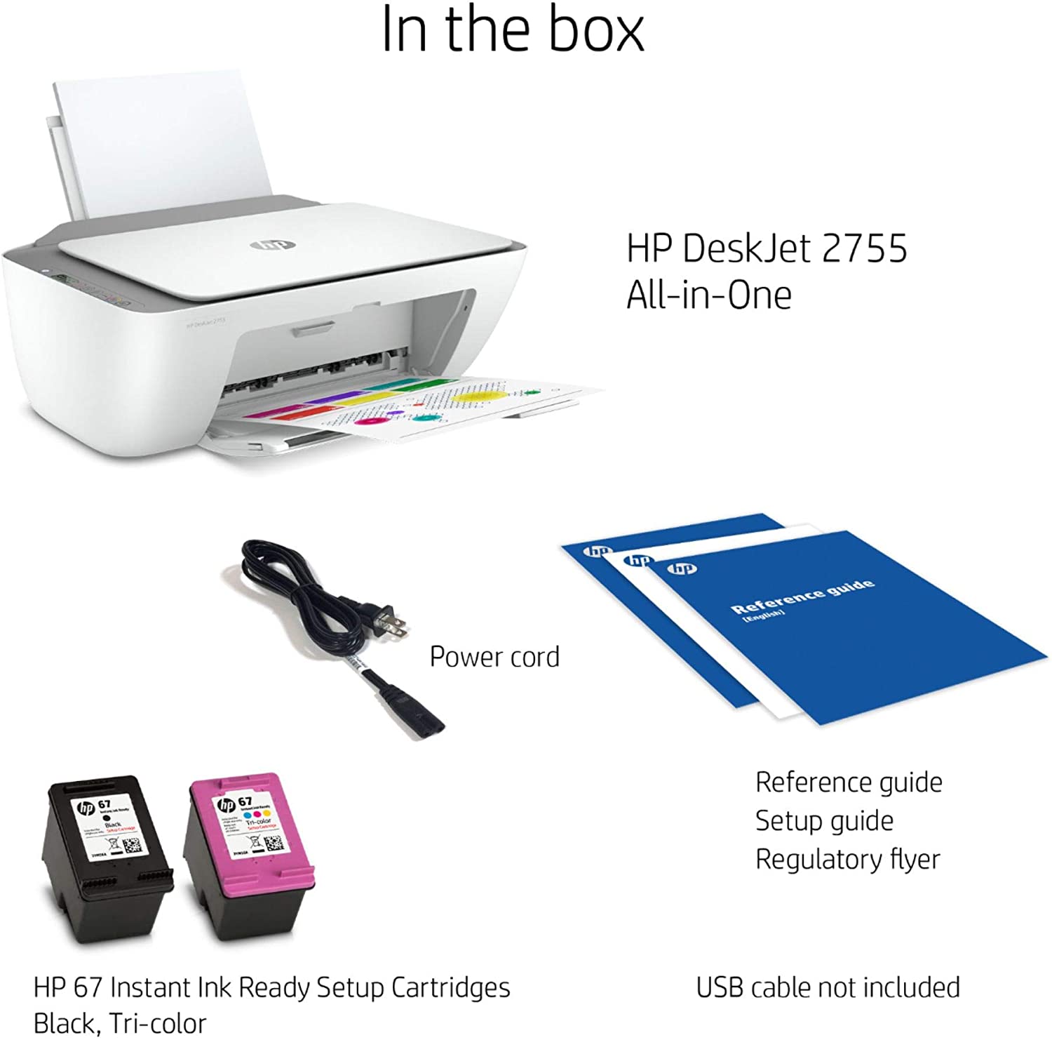 HP DeskJet 2722 All-in-One Wireless Color Inkjet Printer